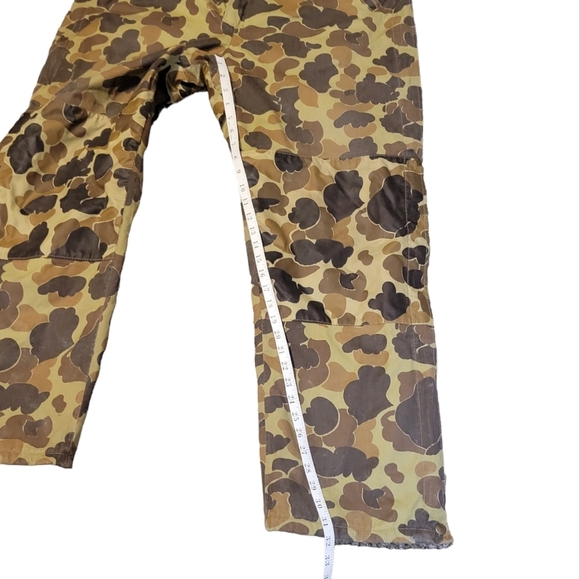 Columbia Goretex Men's Snow Duck Camo Overall Bib Pants Size Large Vintage - Picture 12 of 13